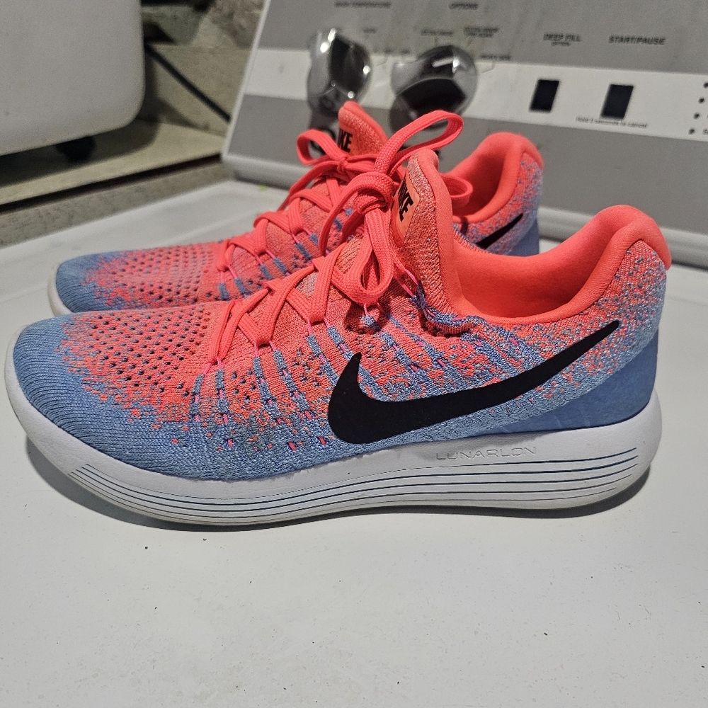 Nike Women's Easy Run Blue and Orange/coral Running Shoes